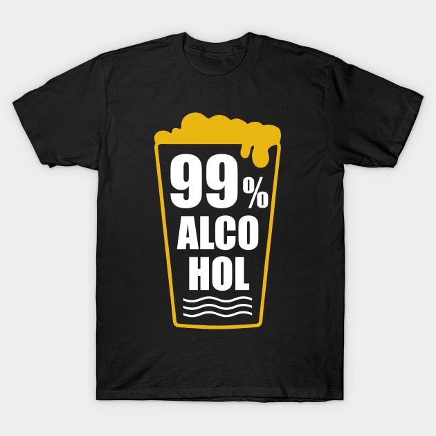 99 % Alcohol T-Shirt by MZeeDesigns